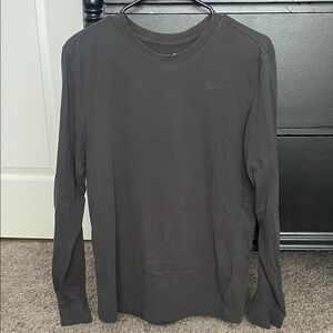 Nike Men's Charcoal Long Sleeve Tee